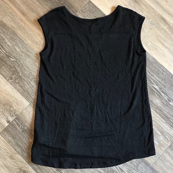 Willi Smith | Black knit linen top, EUC - Picture 2 of 8